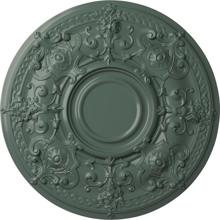 Ekena Millwork Oslo Ceiling Medallion (Fits Canopies up to 10 1/2"), Hand-Painted Cloud Burst, 28 1/8"OD x 1 3/4"P CM28OSCBF